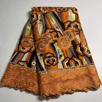 Novo vezenje vosek tkanine z afriškimi guipure vezalke afriške čipke tkanine nigerijski čipke blago za obleko 6yards/veliko