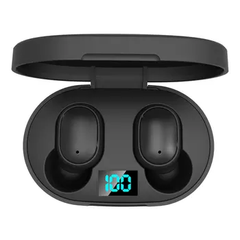E6S Brezžične Slušalke z Močjo Zaslon za Šport Stereo vodotesnosti za Tek in Fitnes