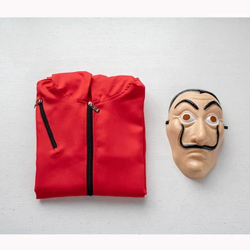 Halloween Cosplay Kostum Salvador Dalí Cosplay Film Masko Denar Heist Hiša iz Papirja La Casa De Papel Cosplay Masko