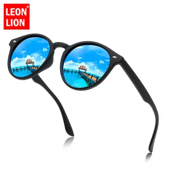 LeonLion 2021 Krog Polarizirana Sončna Očala Moških Retro Pravokotnik Classic Vintage Očala Vožnje Lunette De Soleil Femme