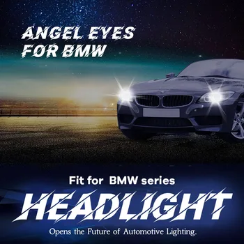 160W 7000K Bela H8 LED Angel Eyes Obroč Marker Žarnice za BMW 2008-2010 Serije 5 E60 (LCI) Super Svetla