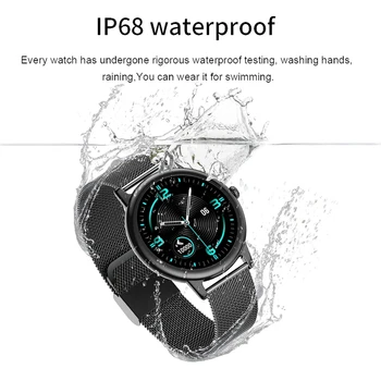 Vwar Pametno Gledati Ženske IP68 Vodotesen Srčnega utripa, Spremljanje Bluetooth Za Android IOS Fitnes Zapestnica VS KW20 Smartwatch KW10