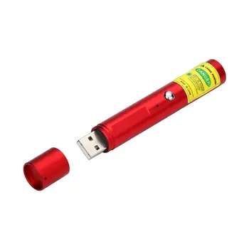 JSHFEI Laserski kazalnik RDEČI laserski kazalnik USB, ki označuje polnjenje pero pesek tabela prodajni priročnik pojasnite, laserski kazalec