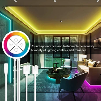 Wifi Bluetooth Lučka Led Trak 5050 Pisane Magic Lantern Pasu Nastavite z Daljinskim upravljalnikom RGB Glasbe Vodotesen Svetlobni Trakovi Doma