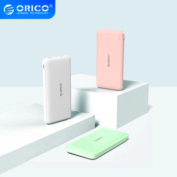 ORICO Slim Tanek Moči Banke 10000mAh USB Tip C Powerbank za iphone Xiaomi Huawei Prenosni Zunanje Baterije