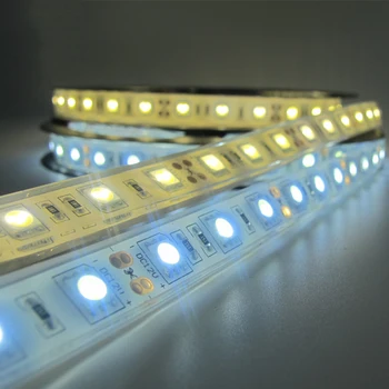 IP68 5050 LED Trak Svetlobe RGB Trak Cevi Nepremočljiva Niz lučka Ribnik Akvarij Hiša Dekor 12V Led Trakovi Luči 60leds/m tiras led