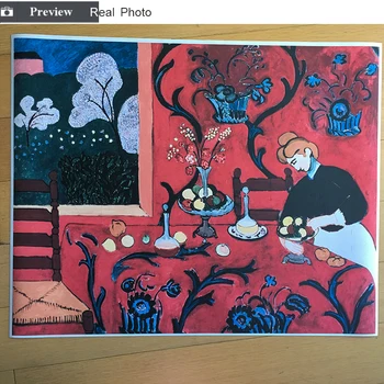 Henri Matisse Rdeče Klasični Slog, ki je še Vedno Življenje Platno, Tisk Slikarstvo Plakat Umetnosti Stenske Slike za Dnevni Sobi Doma Dekor Stenski Dekor