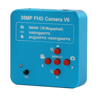 38MP 1080P 60FPS 2K HDMI USB Industrijske Video Kamera Mikroskop 200X/500X HD Objektiv Za Laboratorij Telefon PCB IC CPU Spajkanje Popravila