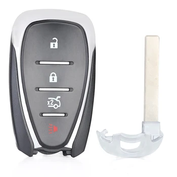 KEYECU Smart 3+1 4 Gumb za Daljinsko Ključni Fob 433MHz z ID46 Čip za Chevrolet Camaro Cruze Malibu FCC: HYQ4EA z zasilni ključ