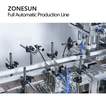 ZONESUN ZS-FAL180D avtomatizirane Proizvodne Linije Olje, Mleko Hand Sanitizer Plastično Steklenico, Tekoče Milo za Polnjenje Omejitve Označevanje Stroj