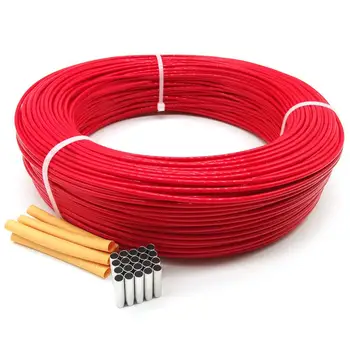 24k 17ohm 5V-220V-300V ogljikovih vlaken grelni kabel PTFE zaviralci gorenja ogrevanje žice, talna ogrevanja, električne žice line