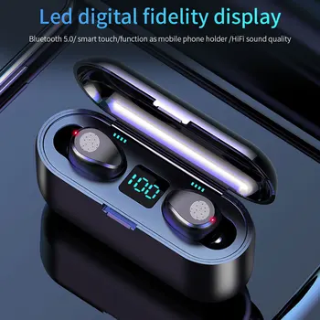Zaslon na dotik, Brezžično Bluetooth slušalke brezžične čepkov 2000 mAh polnjenje kabino za apple airpods