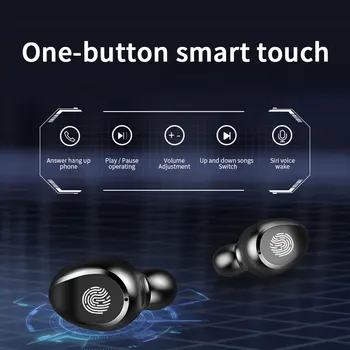 Zaslon na dotik, Brezžično Bluetooth slušalke brezžične čepkov 2000 mAh polnjenje kabino za apple airpods