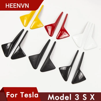 Heenvn 2Pcs/Set Za Tesla Model 3 Y S X Model3 Strani Fotoaparata Ogljikovih Vlaken ABS zaščitni Pokrov Za Tesla Model Treh Dodatki