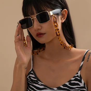 Novo Leopard Akril Sončna Očala Verige Ženske Obravnavi Očala Vratu Visi Veriga Largand Očala Verige Očala Trak Darila 2021