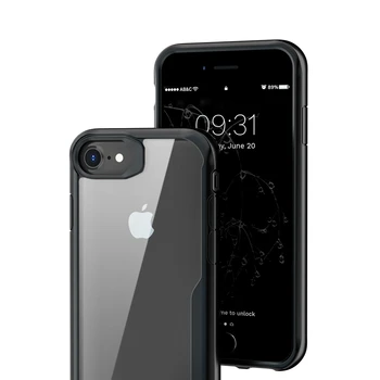 KEYSION Shockproof Primeru za iPhone SE 2020 Novo TPU+PC Prozorno Zaščitno Nazaj Kritje za iPhone 11 Pro Max XR XS Max 8 7 Plus