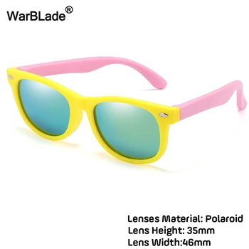 WarBlade Novo Polarizirana Otroci sončna Očala Moda Fantje, Dekleta, Otroci sončna Očala Silikonski UV400 Očala Baby Odtenki oculos de sol