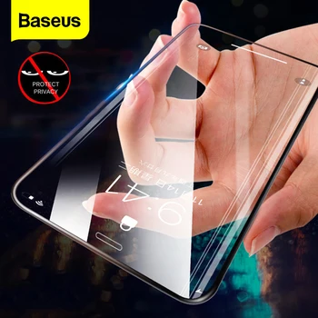 Baseus 0.23 mm Anti-peep Zaščitnik Zaslon Za iPhone Xs Max XR XS Kaljeno Steklo Polno Kritje Zasebnosti Zaščitno folijo Za iPhoneX