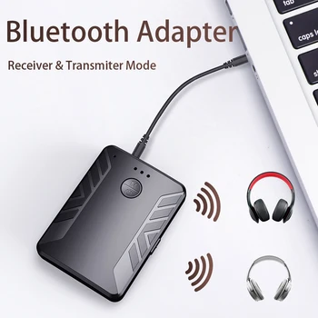 Bluetooth 5.0 Sprejemnik Oddajnik 3,5 mm PC TV izhod za Slušalke Zvočniki Audio Adapter