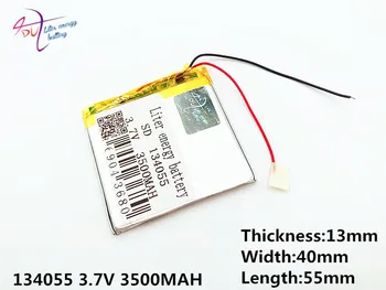 3.7 V,3500mAH 134055(polimer litij-ionska / Litij-ionska baterija ) Litrski energije za Pametno uro,GPS,mp3,mp4,mobitel,zvočnike