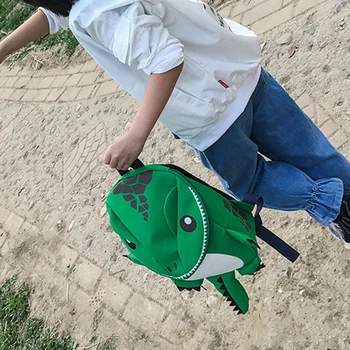 3D Dinozaver Nahrbtnik, Fant, Otroci Nahrbtnik Otrok v Vrtec Majhno Vrečko Dekle Živali Šolsko Nazaj Zeleno