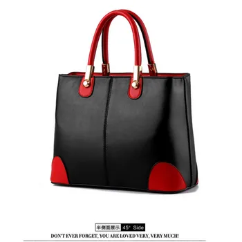 Pravega usnja Ženske torbice 2020 Novo vrečko damo v črni in beli ženske modne torbice Naramni Messenger Torbica