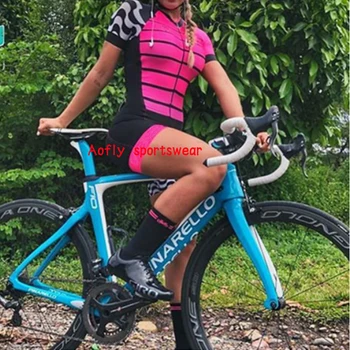 2021Women je Professionl Oblačila Kolesarska Skinsuit Določa Aofly Triatlon Macaquinho Ciclismo Feminino Kafitt Jumpsuit Kompleti Gel Blazinico
