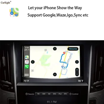 Brezžični Android-Auto CarPlay za Infiniti Q50 Q60 QX50 Q50L Android Navigacijske OEM 8 palčni Monitor