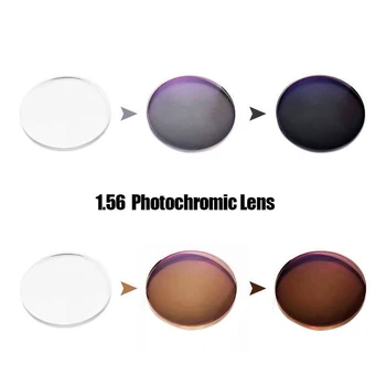 MOLNIYA 1.56 Photochromic Enotno Vizijo Recept Optična Očala Leče s Hitro Spremembo Barve Uspešnosti