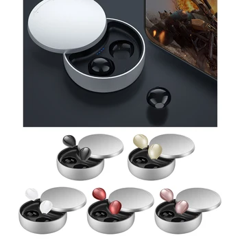 Majhen Brezžični Čepkov,Bluetooth Čepkov s Polnjenjem Primeru Bas Športne Slušalke z Mikrofon za Telefon
