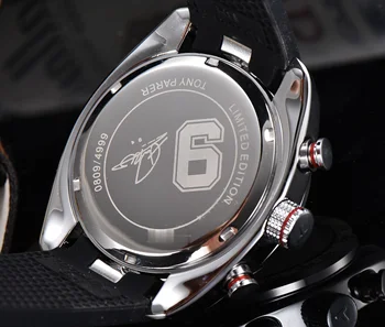Quartz moška Watch Nepremočljiva Šport Silikonski Watchband Datum Koledar Ure -TISSOT - T076.417 Luksuzni Zapestne Ure Tony Parker