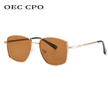 Vintage Kvadratnih sončna Očala Moške Modne blagovne Znamke v Kovinski Okvir Punk Očala za Sonce Ženskega spola Rdeča Siva Očala Retro Moški Odtenki UV400 O672