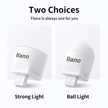 LLANO USB Pripomočke USB LED Svetilke Žarnice, 5V 1W/1.5 W MINI Prenosni za Prenosni Šotor Potovanja Pohod Kampiranje Moči Banke Zvezek Bela