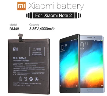 Original Baterija Telefona za Mi Note2 Baterije Xiaomi Mi Opomba 2 BM48 Baterije Xiomi bateria za Xiaomi Note2