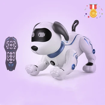 2020 nove pametne robot pes glas rc igrača robot ples robot rc roboti glasbe, pesmi igrače elektronske živali, hišne živali otroci igrače jjrc darilo