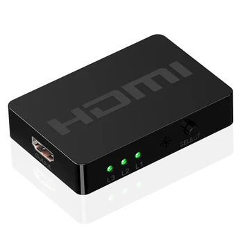 Preklopnik Installa Odstranite Priročno Enostavno 3x1 HDMI Selektor z Daljinskim upravljalnikom HW-HD301M 1080P HDMI Preklopnik