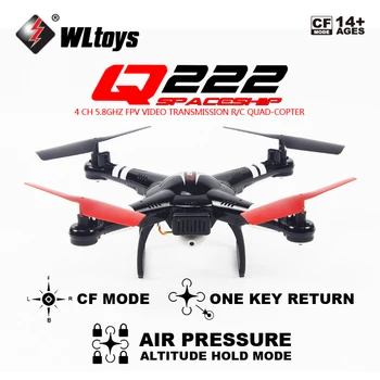 Brezplačna dostava Wltoys Q222G FPV 720P Kamera Zračnega Tlaka, ki Visi Nastavite Visoko RC Quadcopter RTF