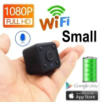 EVKVO HD 1080P Mini WiFi IP Kamera vgrajena Baterija CCTV Brezžična Varnost HD Nadzor Mikro Cam Night Vision Baby Monitor