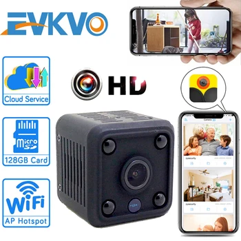 EVKVO HD 1080P Mini WiFi IP Kamera vgrajena Baterija CCTV Brezžična Varnost HD Nadzor Mikro Cam Night Vision Baby Monitor