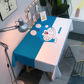 Japonske Anime Doraemon Prtom Lepe Dekorativne Neprepustna za Pravokotne Jedilno Mizo 120x120cm Tabela Kritje za Božič Domov