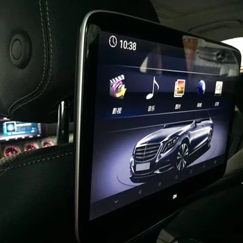 2020 Nov Avto Namenske UI slog LCD Android 9.0 Sistem Vzglavnik S TV Monitor Za Mercedes GLE Razred Zadnji Sedež Z jack