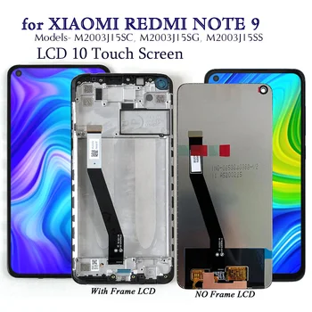 Zaslon Za Xiaomi Redmi Opomba 9 Lcd-Zaslon 10 Zaslonu na Dotik Zamenjava Za Redmi 10X 4G Zaslon Preizkušen Telefon LCD Zaslon Del