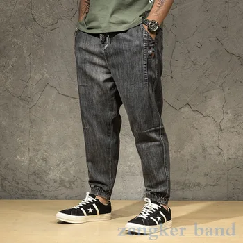 Jeans moški svoboden devet-točka plima velikosti moške dolge hlače, plus velikost plima blagovne znamke tanke hlače za moške blagovne znamke 48 46 44 42