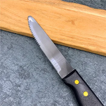Zrezek Nož z Big Nazobčano Rezilo Večnamenski Rezalnik in Nož Cocina Pripomoček Nož Večerja Nož Kuhinjski Pripomočki FDA