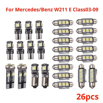 1 nastavite Napak LED Žarnice Notranjost Kupole Zemljevid Luči Komplet Za Mercedes Benz razred E W211 2003-2009 Leto