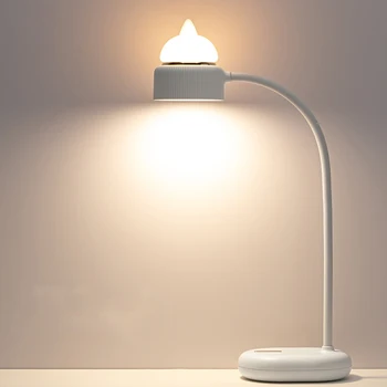 3Life LED Namizna Svetilka Mačka Obliko Zlaganje, Polnjenje Lučka Tri-hitro Nastavljiv Mačka Branje Noč Luč Za Spalnice Študija Uporaba