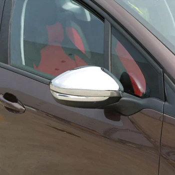 Daefar RearView Mirror Zadaj-oglejte si varnostne Kopije, Dekorativni Chrome Trim Kritje Nalepke za Peugeot 2008 208 - 2016 Pribor