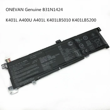 ONEVAN Resnično Izvirno B31N1424 baterija za ASUS A400U A401L K401 K401L K401LB K401LB5010 K401LB5200 K401LB5500 laptop baterije