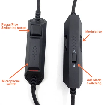 Zamenjava Igra Avdio Kabel za Logitech G633 G933 s Z Mikrofonom Žice Nadzor za Kingston Oblak Alfa za PS4