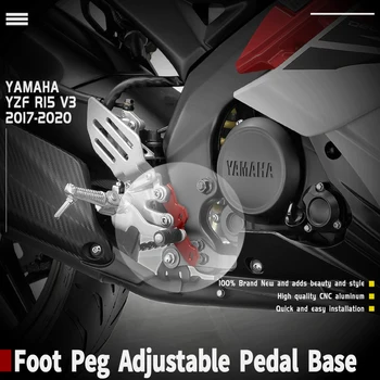 Motorno kolo Rearset Znanja Noge Footpeg Stopala Kljukice Pedala Nosilec za 2017 2018 2019 2020 Yamaha YZF-R15 YZF R15 V3 Dodatki